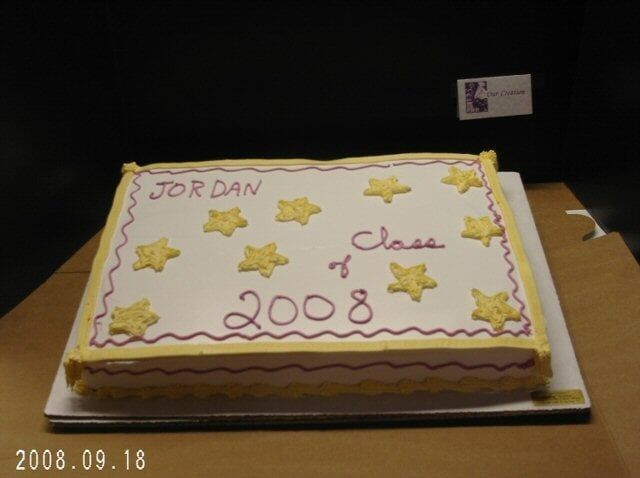 Rectangular cake with 