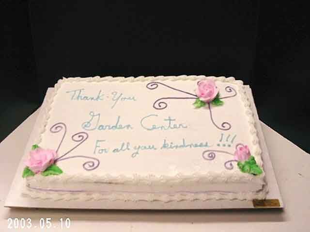 Rectangular cake with 