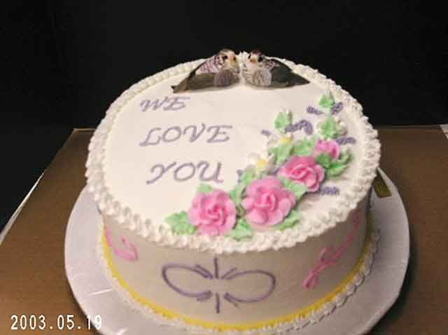Cake decorated with 