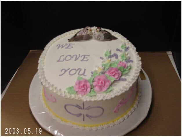Cake decorated with 