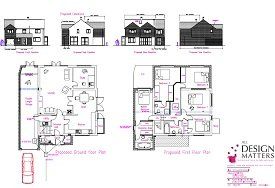 Large extension plans planning drawing