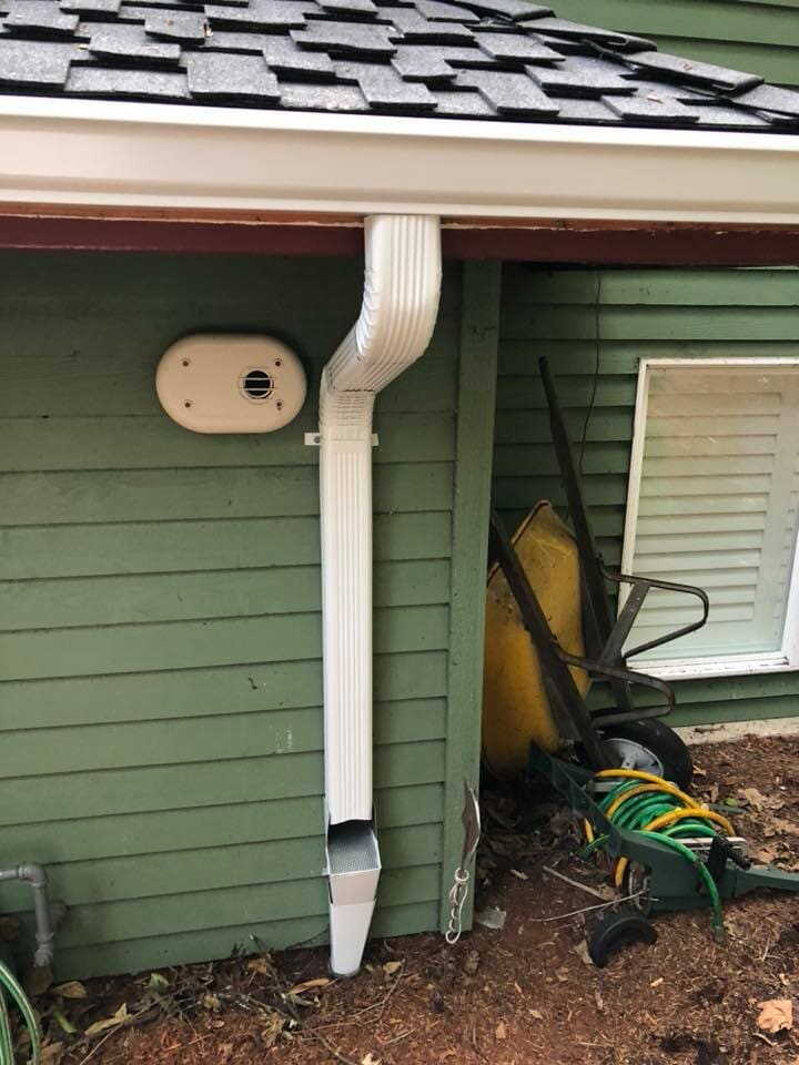 Downspout Installation — Installed Downspout in Newberg, OR