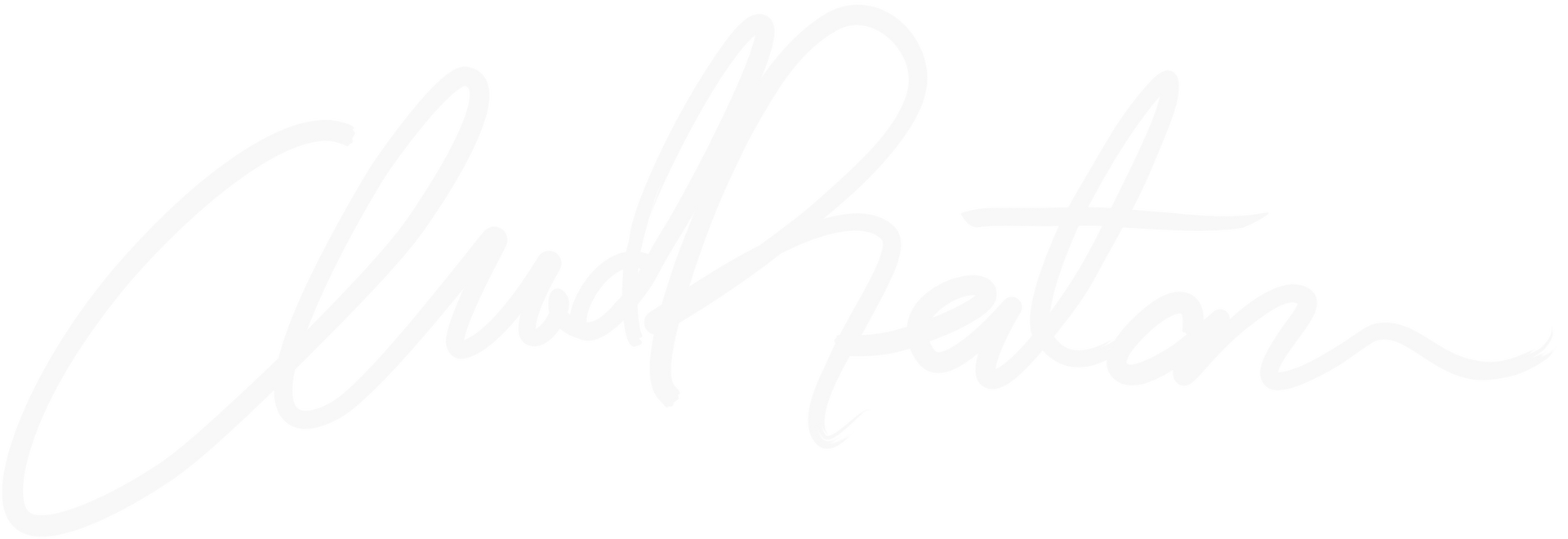 A white handwritten signature on a white background.