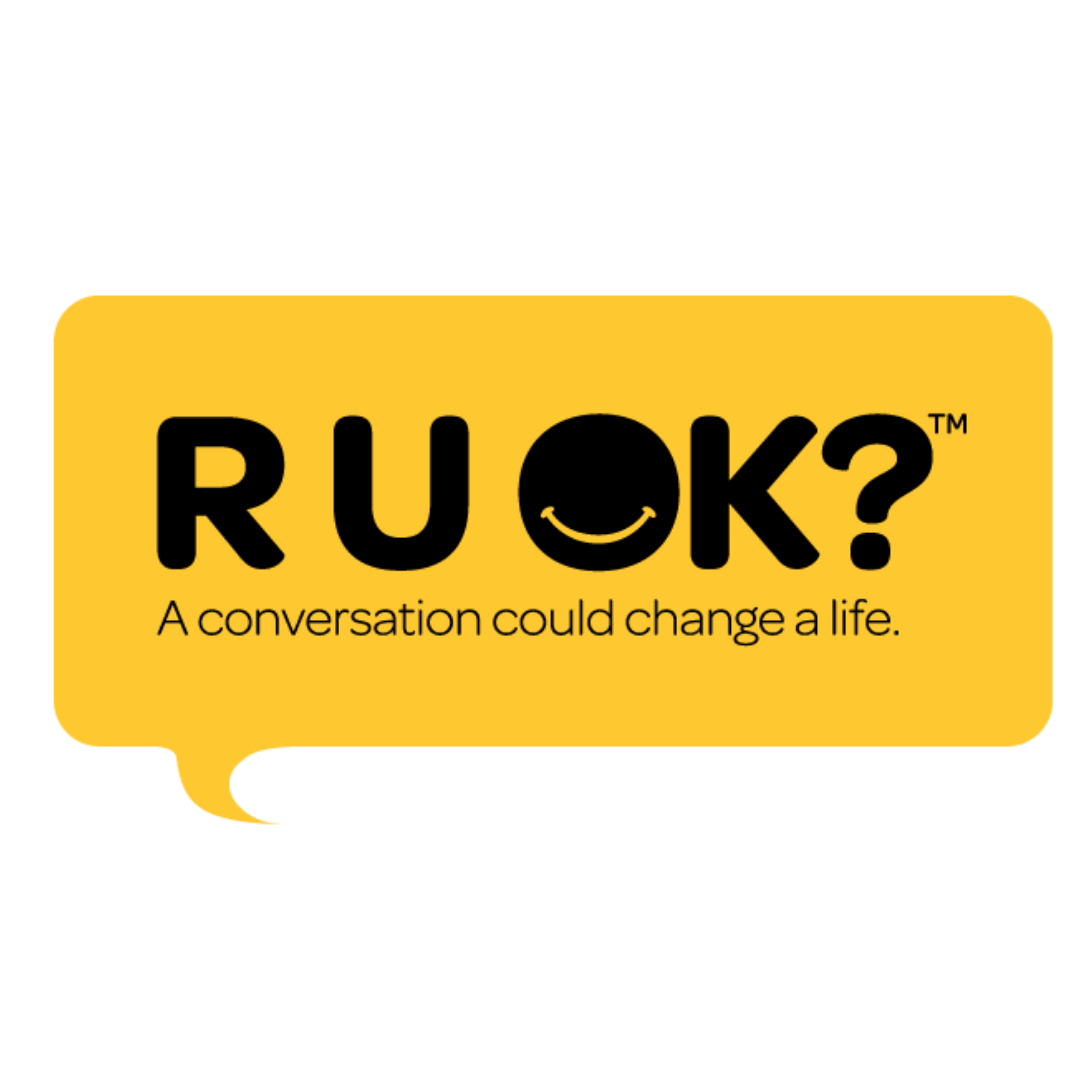 R U OK? logo - a conversation could change a life