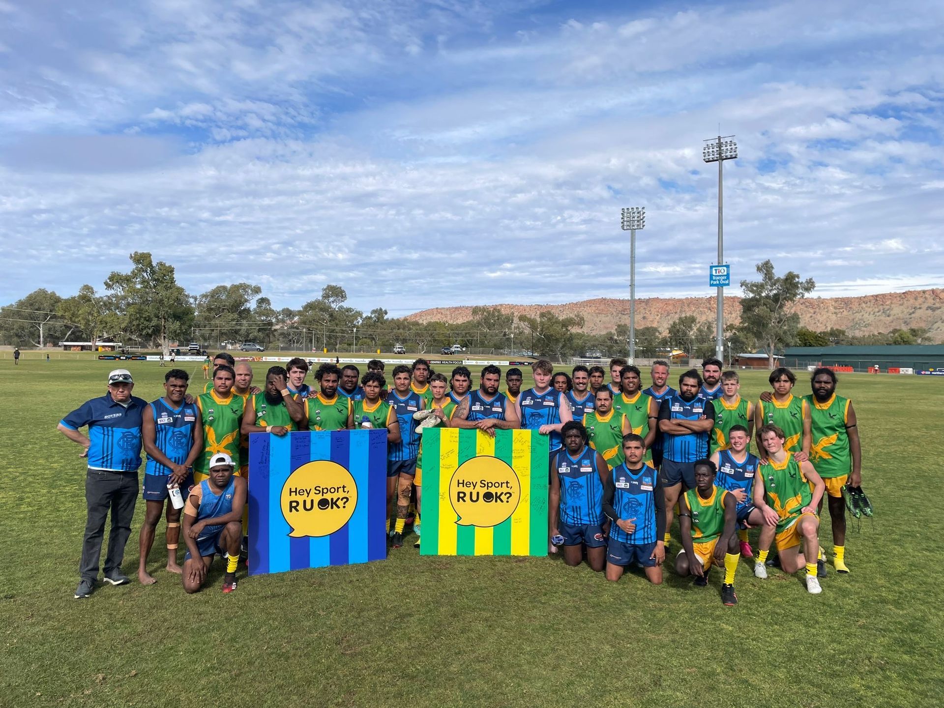 Footy clubs from Alice Springs hosted an R U OK? Round