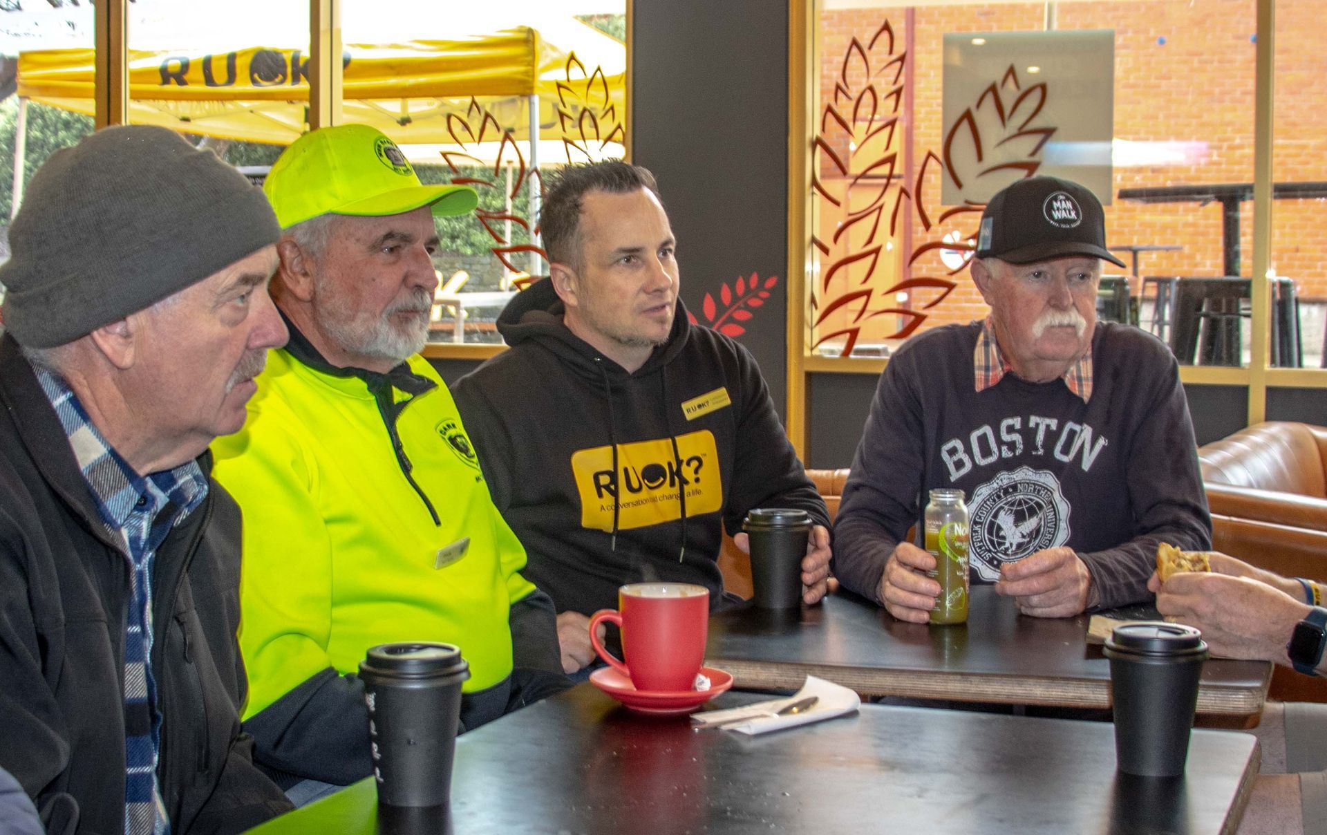 Greg Smith and his group of mates regularly catch up in Tasmania.
