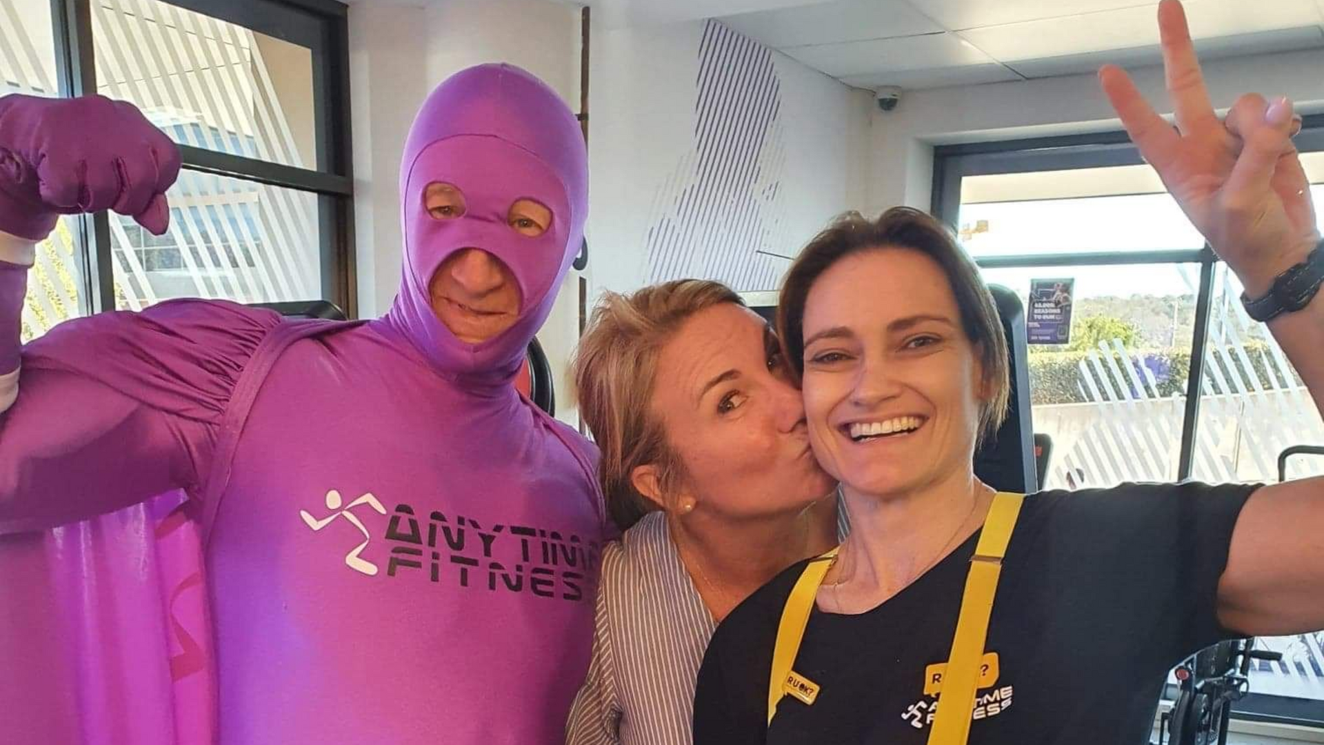 Ange at her local Anytime Fitness gyn.