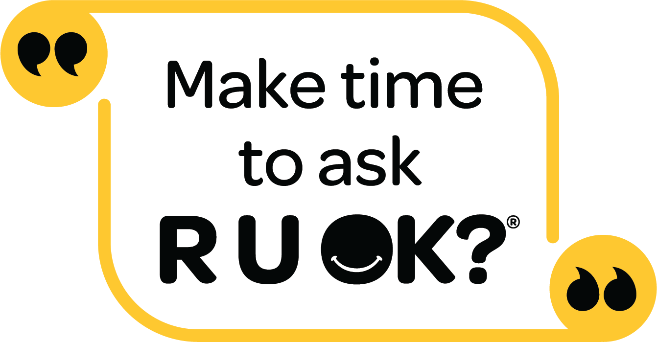 R U OK? logo -  make time to ask