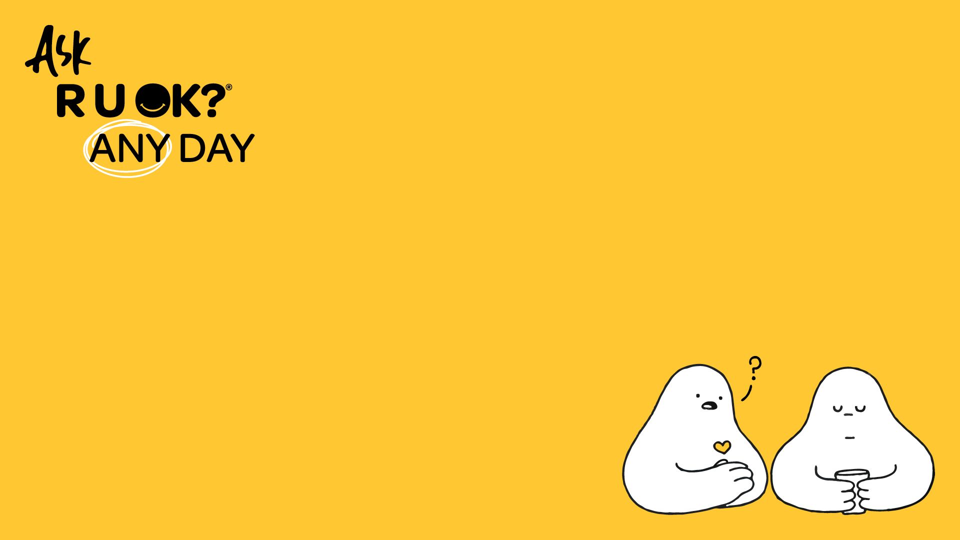 Yellow virtual background