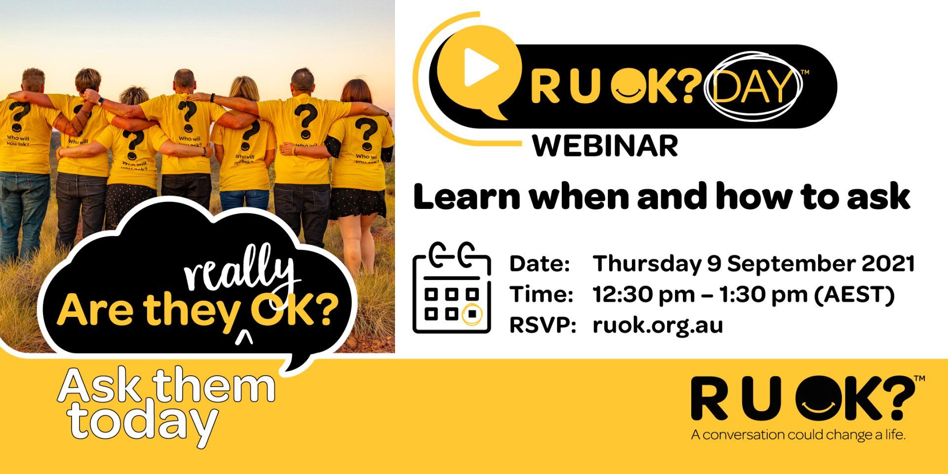 Host an Event on R U OK?Day R U OK?