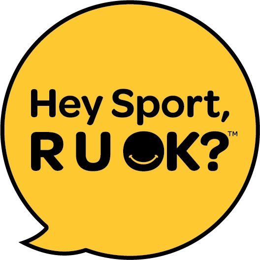 R U OK? logo - Hey Sport, R U OK?