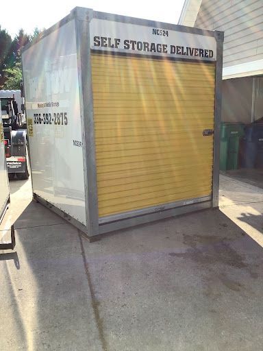 MyVault portable storage container delivered to a Greensboro area driveway
