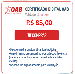 OAB Paraiba » Nova Caixa oferece Certificado Digital mais barato