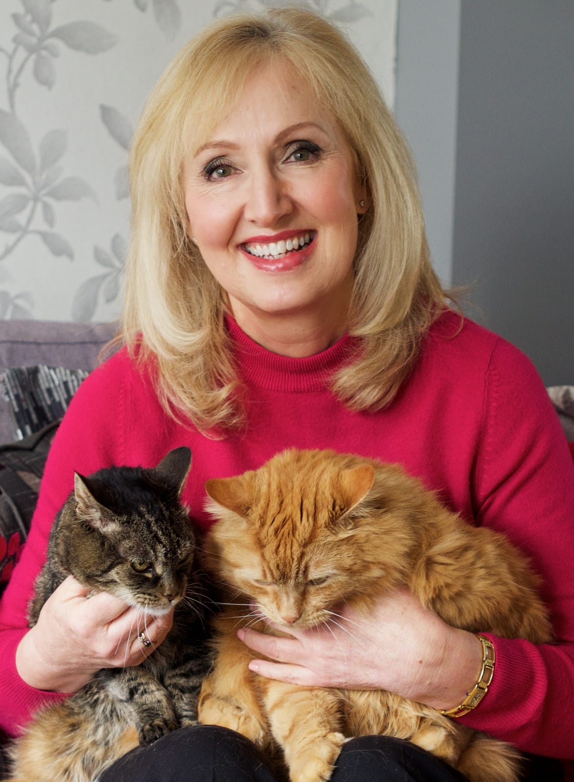 Author Barbara Cosgrave and Elmo the Cat