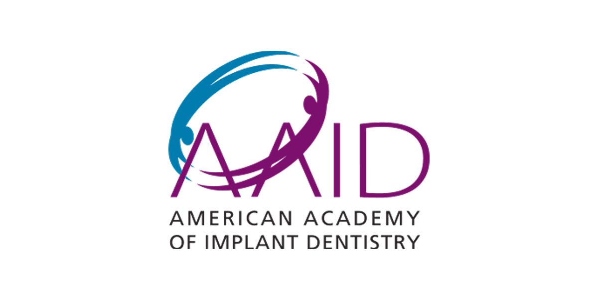 AAID logo: purple and blue swirl design with the letters AAID and the words 