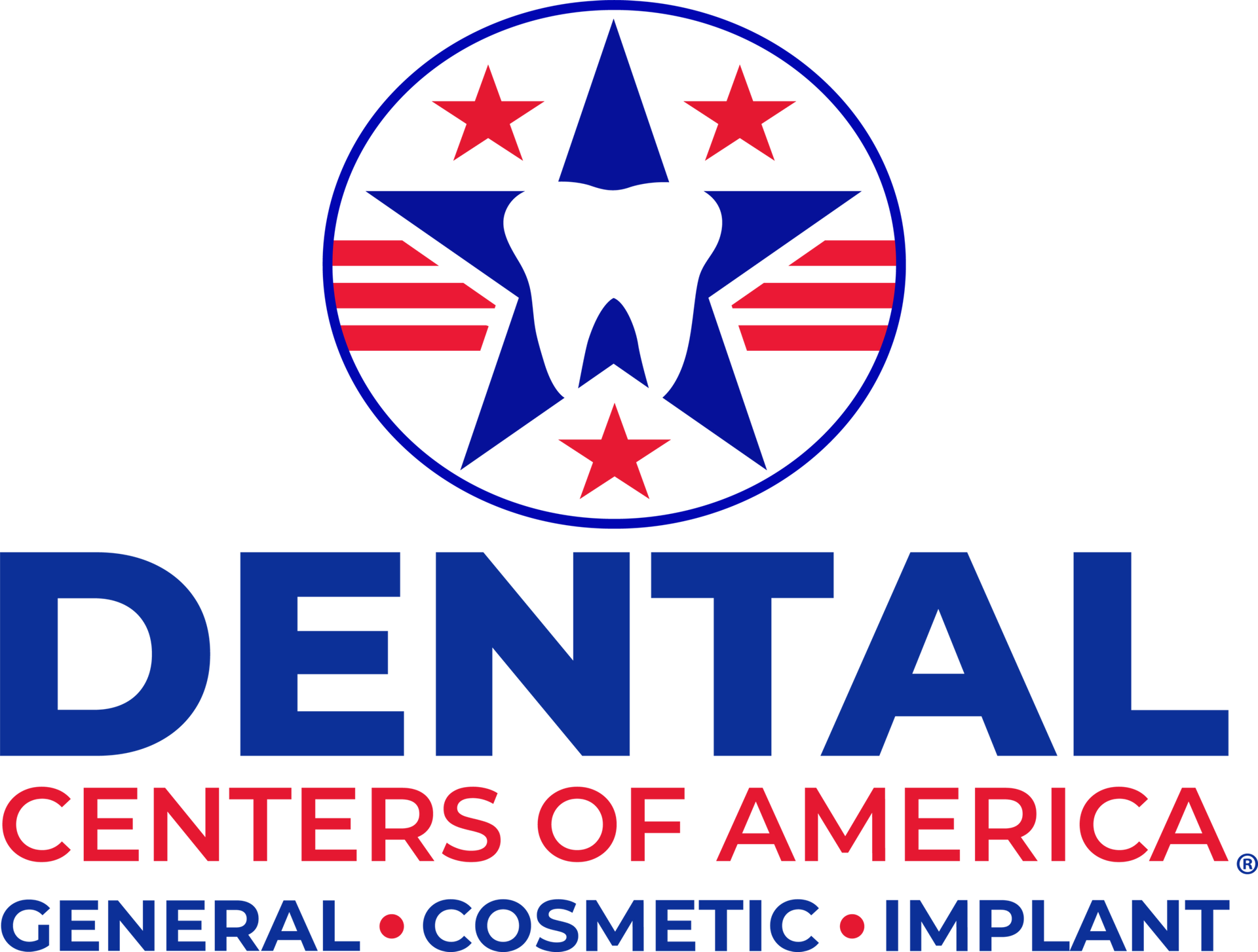 Dental Centers of America Logo - White