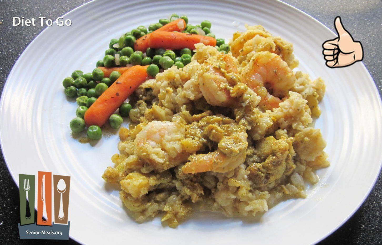 Curried Shrimp with Basmati Rice and Minted Carrots