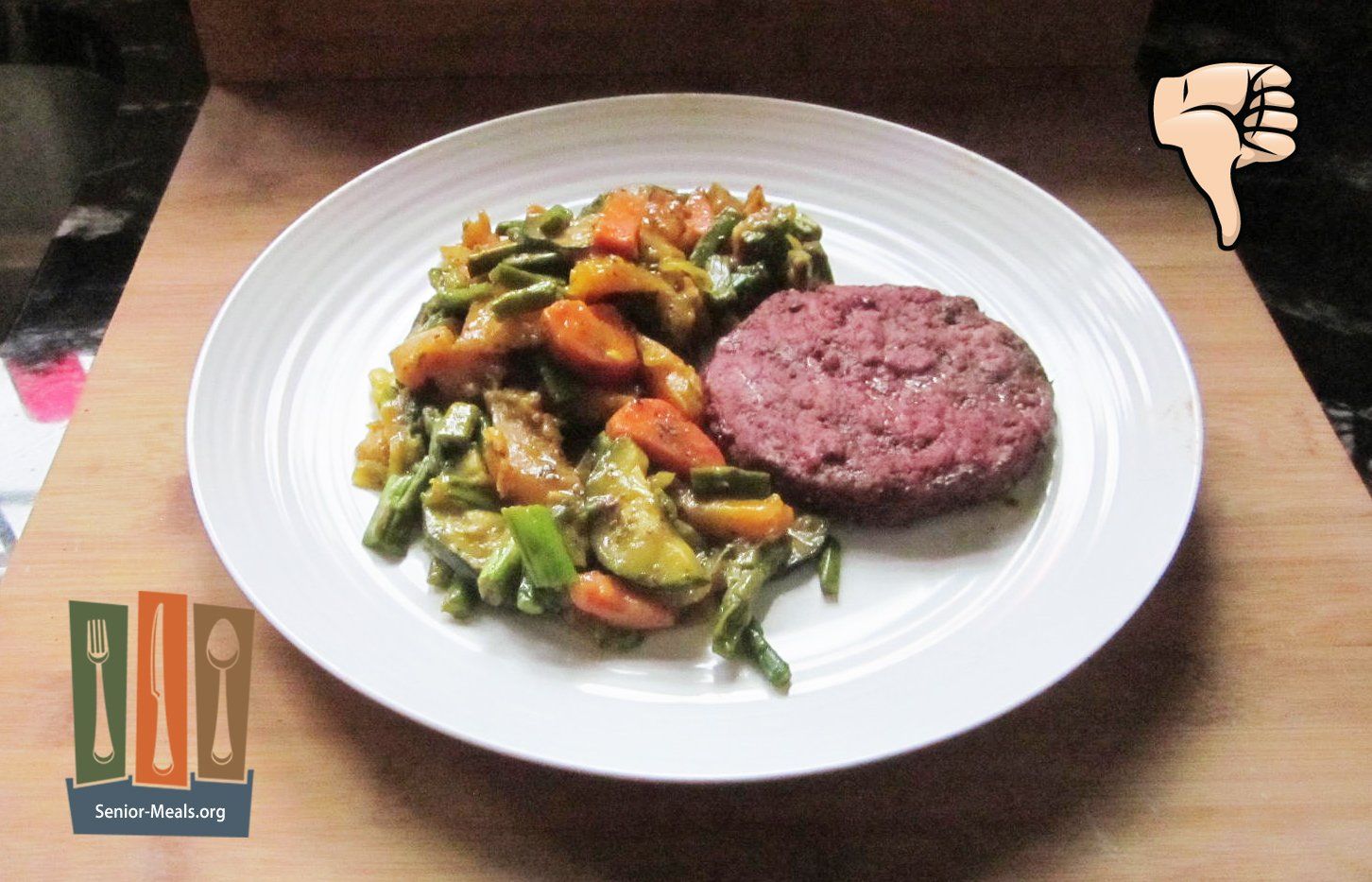 Roasted Squash and Beef Patty