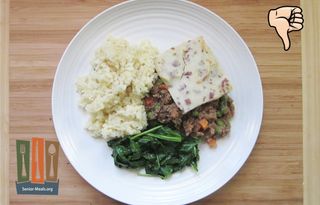 Classic Shepherd's Pie with Herbed Risotto and Lemon Garlic Spinach