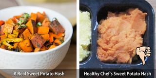 Real Sweet Potato Hash vs. Healthy Chef Sweet Potato Hash