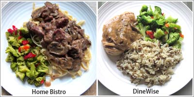 Home Bistro and DineWise senior gourmet meals
