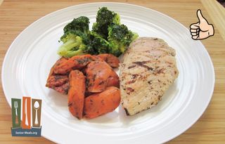 Grilled Chicken with Sweet and Spicy Veggies