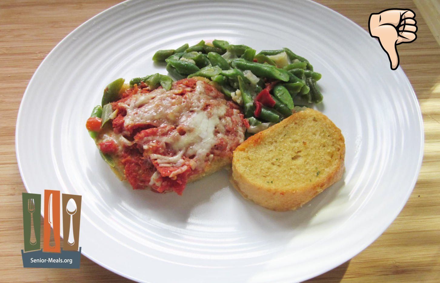 Eggplant Parmesan - Gross. You are Better Off Getting Frozen Meals from Your Local Market.