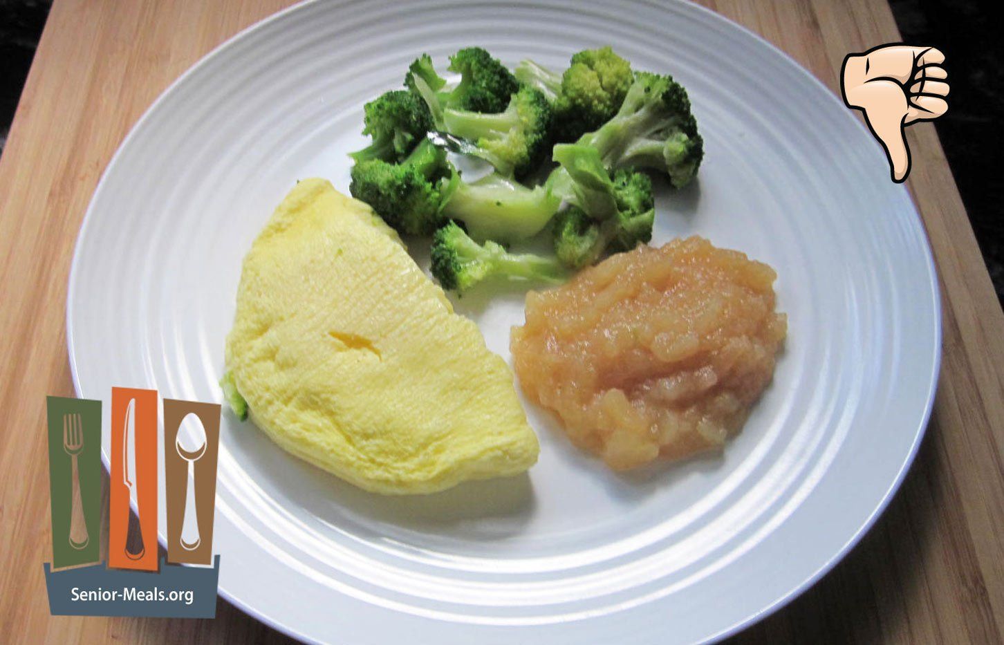 Cheese Omelet with Cinnamon Apples and Broccoli?