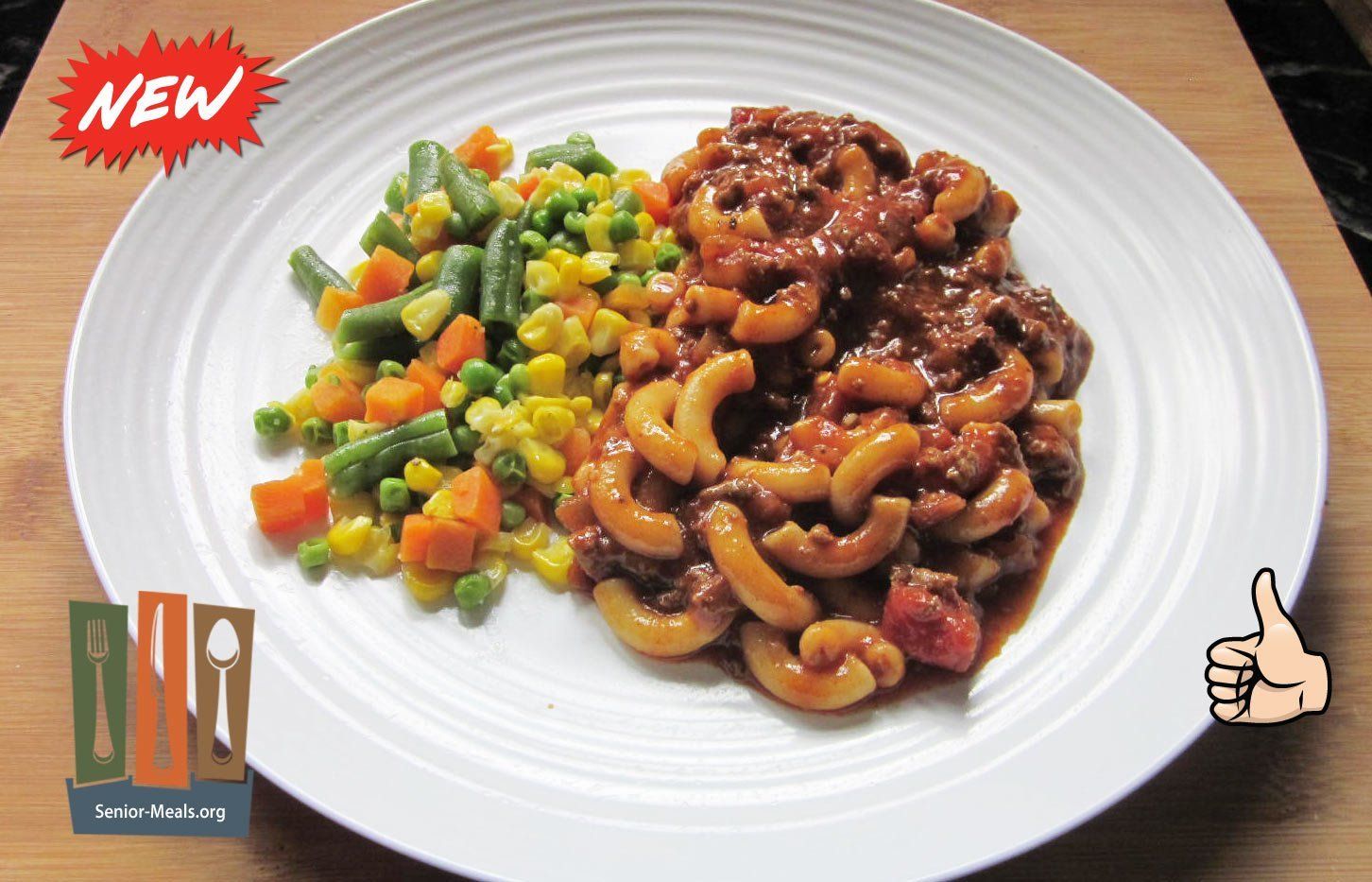 Beef Goulash and Mixed Vegetables