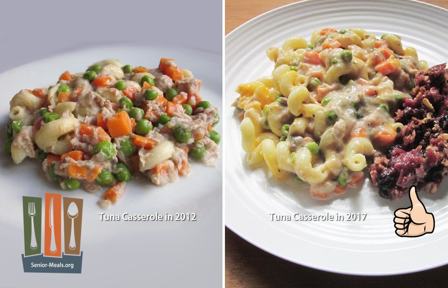 Tuna Casserole Much Better and Larger Portion Size