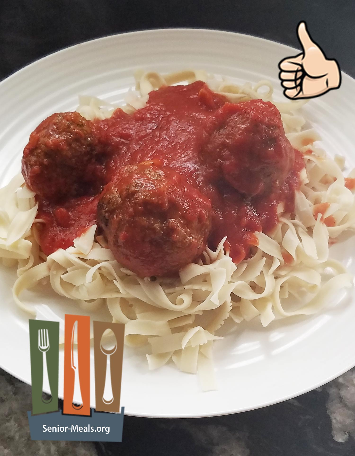 Zero Carb Fettuccini with Meatballs and Sauce