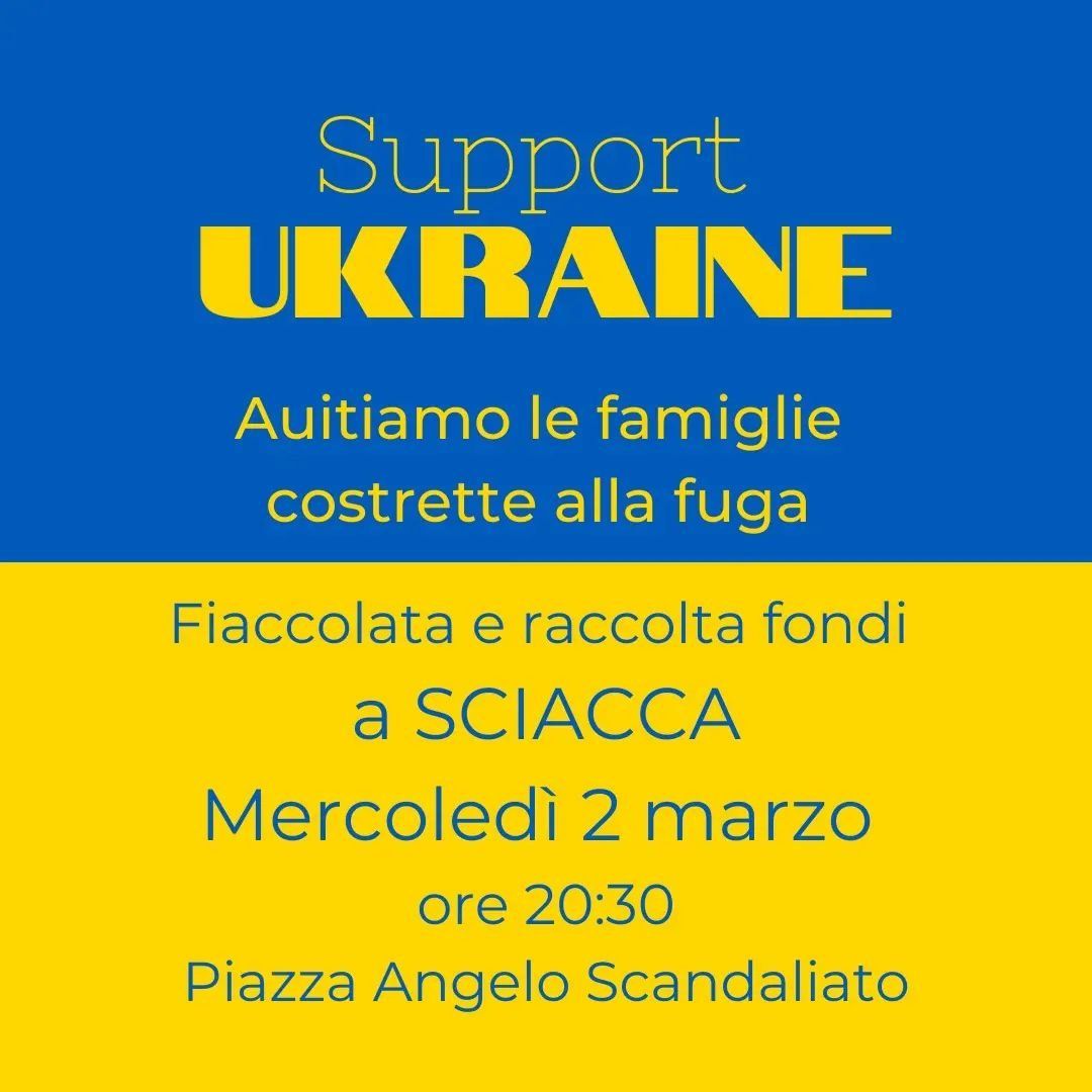 fiaccolata per l'Ucraina