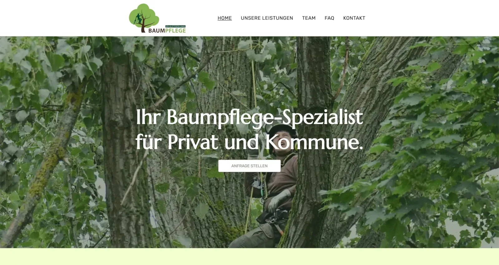 Baumpfleger im Baumbereich, Baumflege-Spezialist, für private und kommunale Baumpflege.