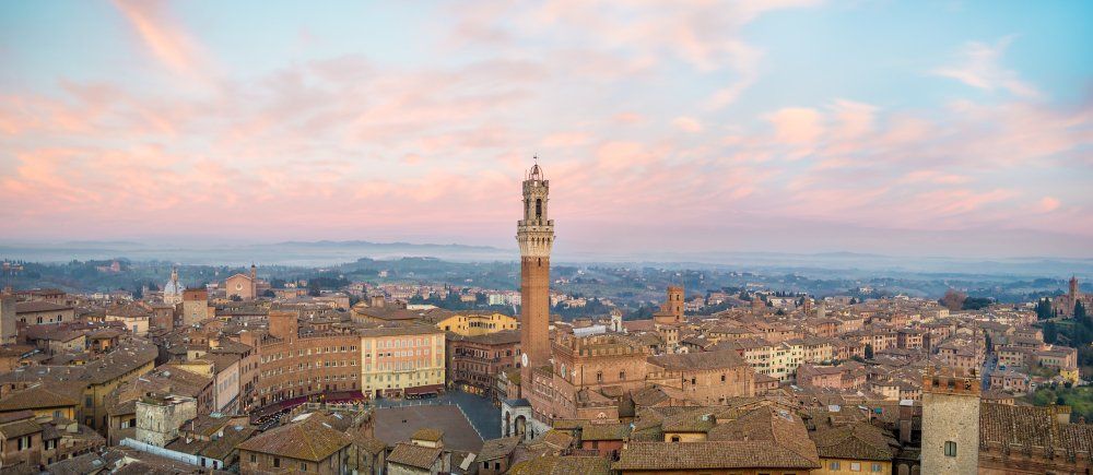 old town centre of Siena