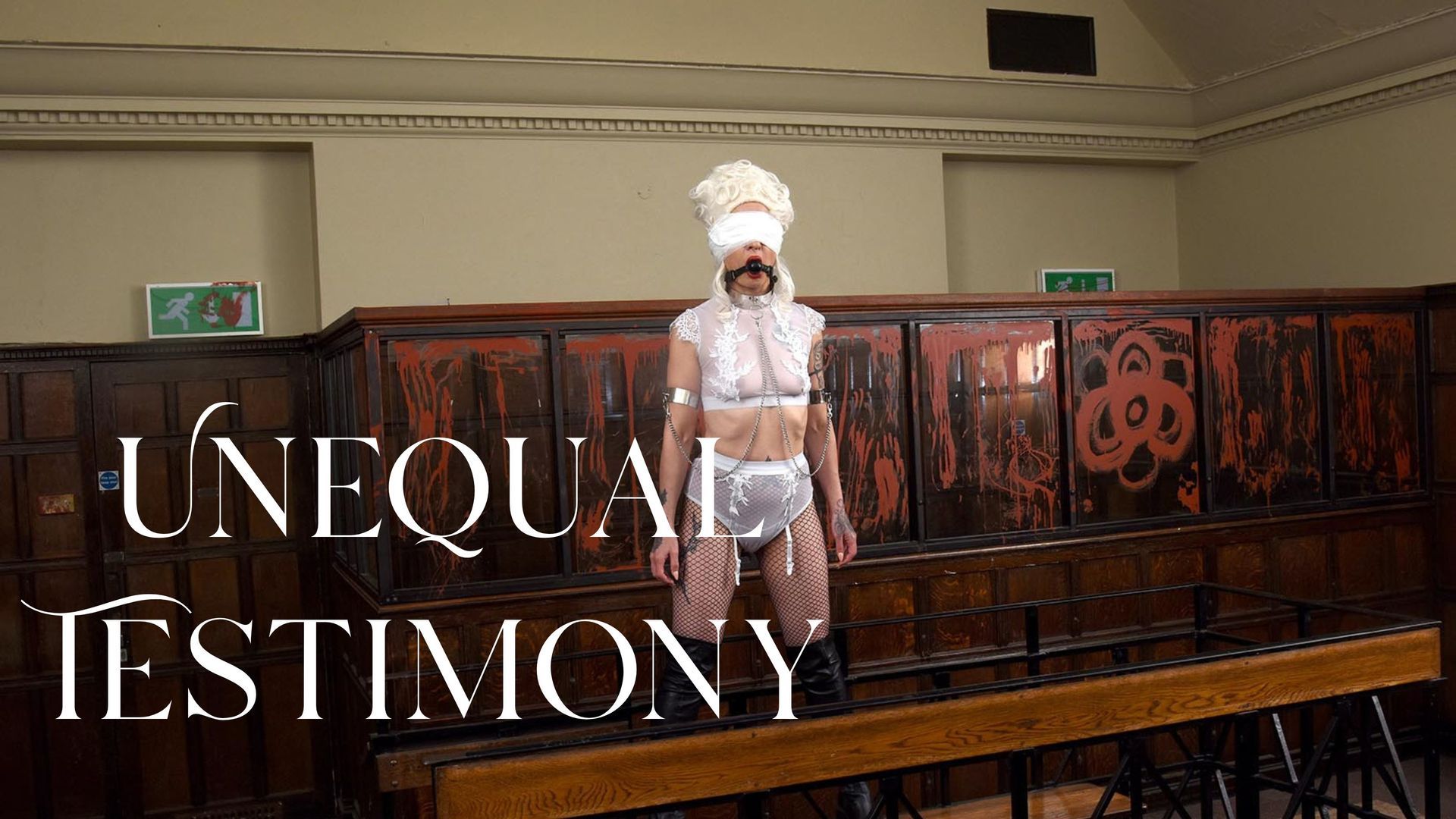 Performance artist Nia Nokova in 'The Women of Ali Khamenei' , subversive film still.