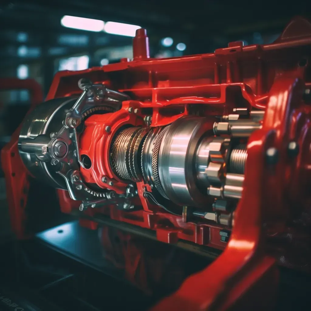 A picture of a transmission engine