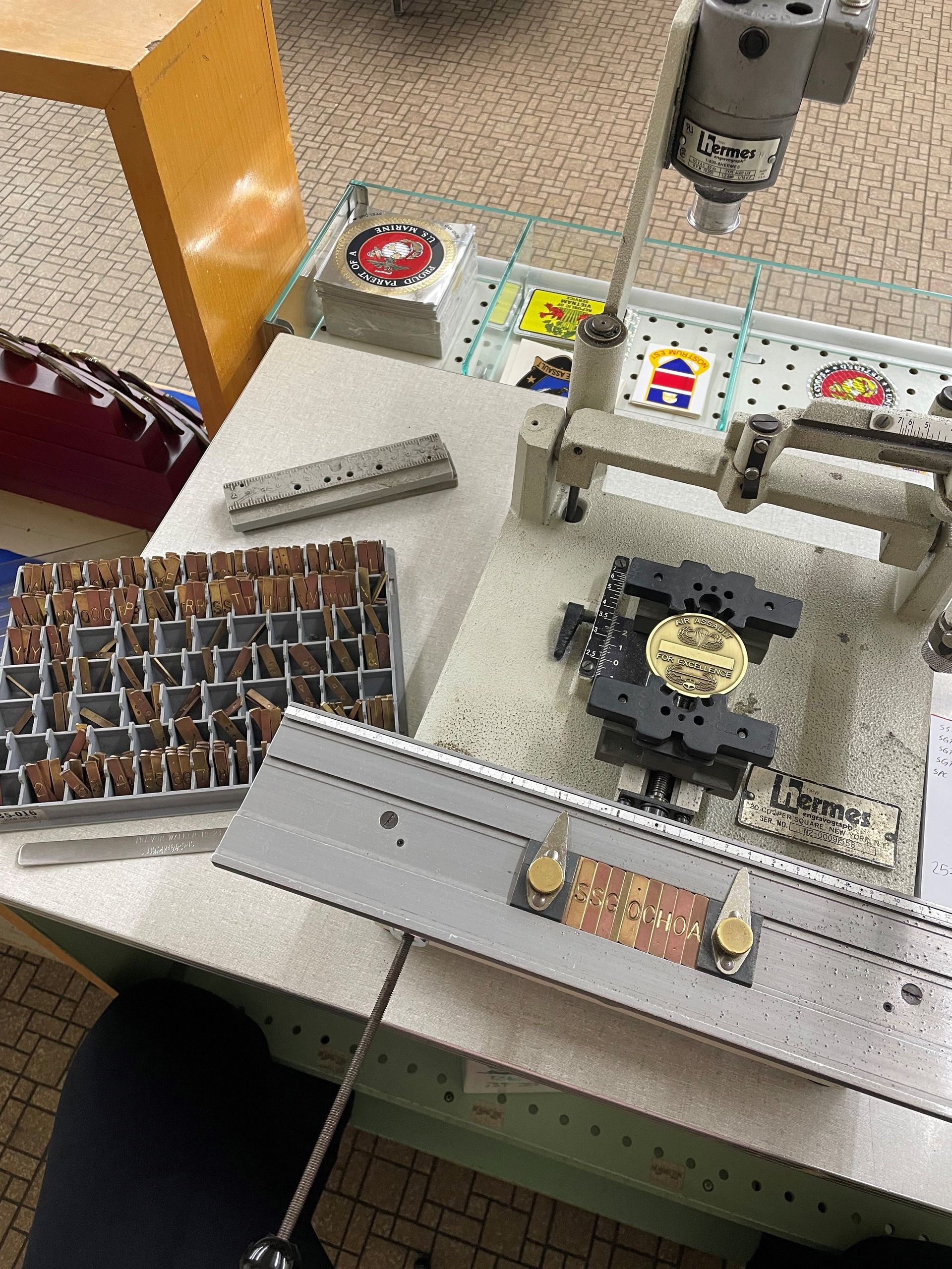 A Close Up Of A US Marines Uniform With A Name Tag | Clarksville, TN | Snyder’s Tailoring