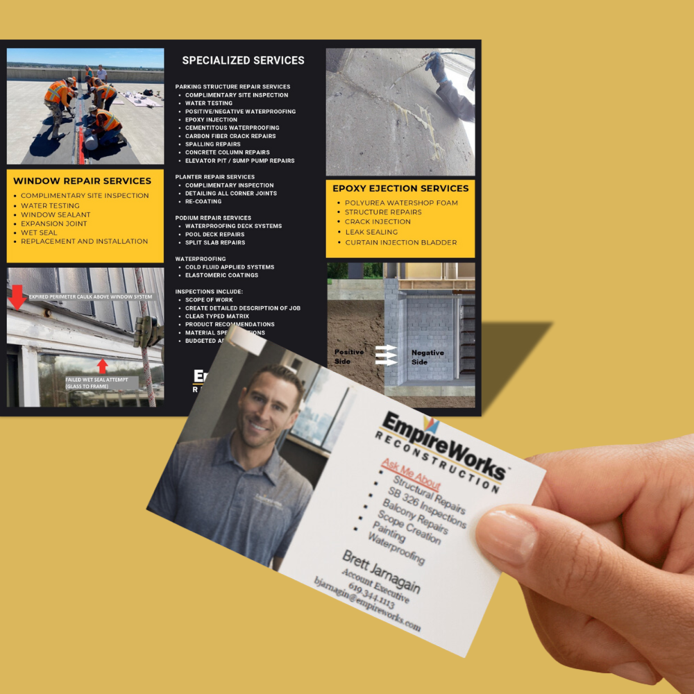 A brochure for empireworks says why choose empireworks