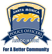 The logo for the santa monica police officers association