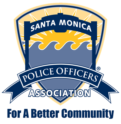 The logo for the santa monica police officers association