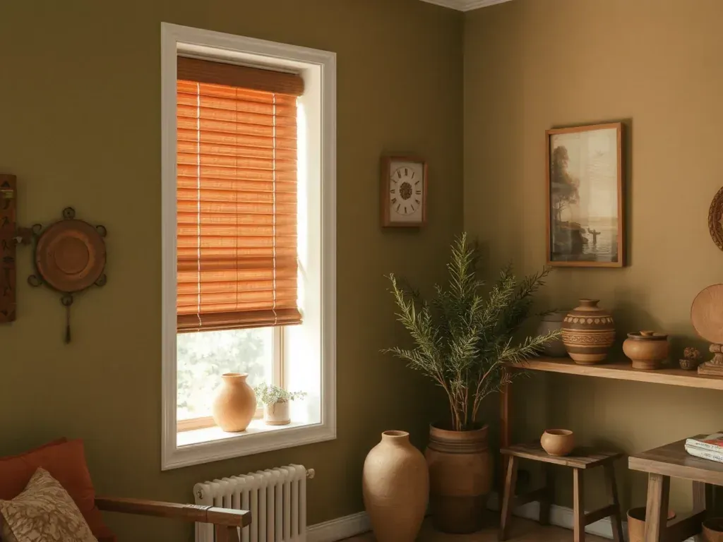 Window Treatments That Complement Natural Wood, Stone, and Earth Tones