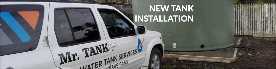 Mr Tank water tank services can install a new tank, repair and existing water tank, or clean your water tank