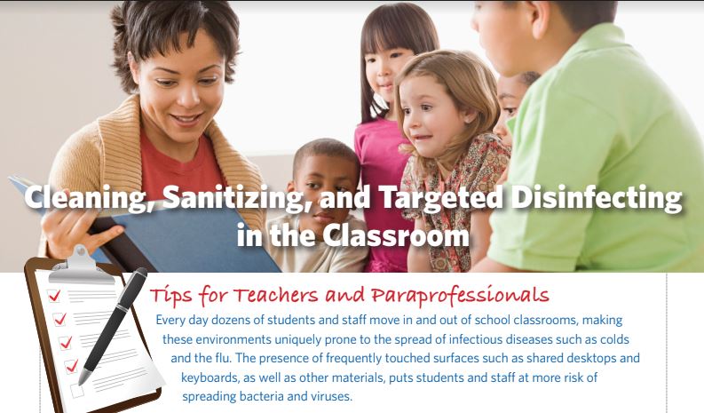 classroom cleaning fact sheet