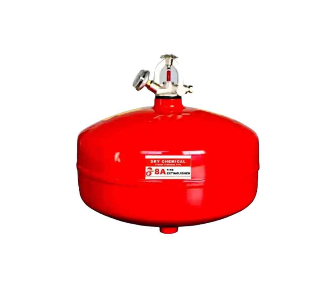 A ceiling type dry chemical for extinguishing fire.