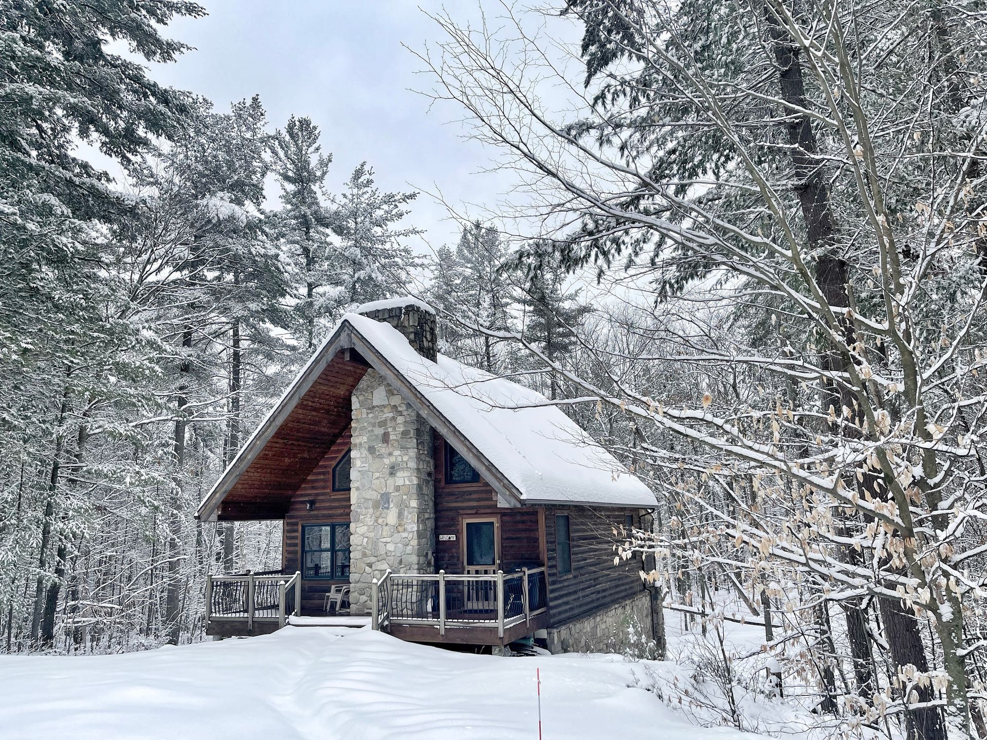 Adirondack Vacation Rental Home in the Snow