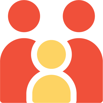 Home icon representing family-centered, in-home ABA therapy services