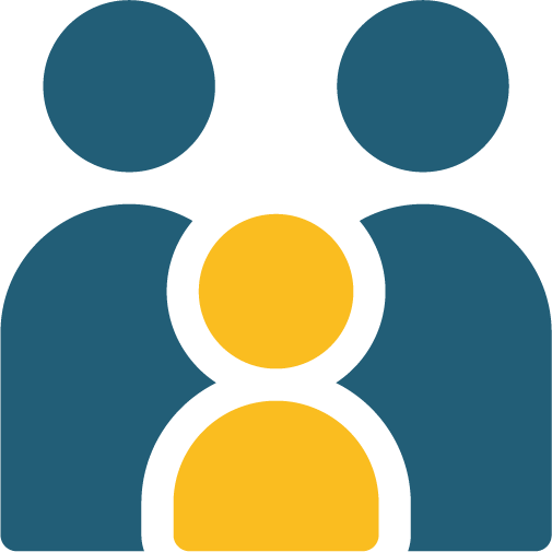 Home icon representing family-centered, in-home ABA therapy services