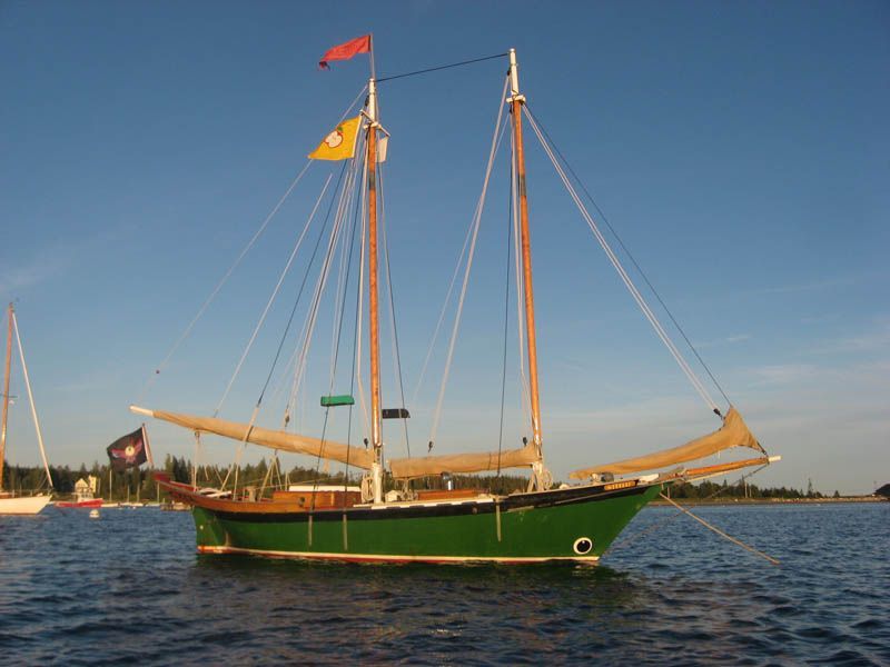 Annie McGee anchored at Islesford, Little Cranberry Island, 2006