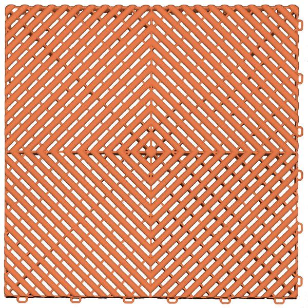 Terra cotta color option for swisstrax garage floor tiles