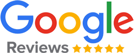 A google logo with five stars on it